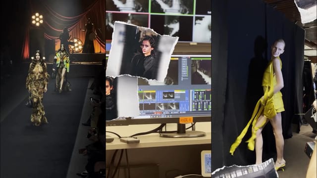 Still from Fashion Shows - A live control room with a view on Fashion Shows